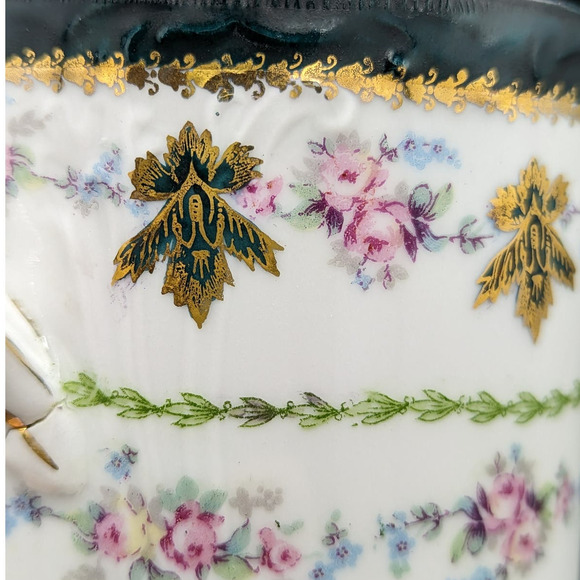 Vintage Porcelain Hand Painted Made In Austria Condensed Milk Container - Picture 7 of 16